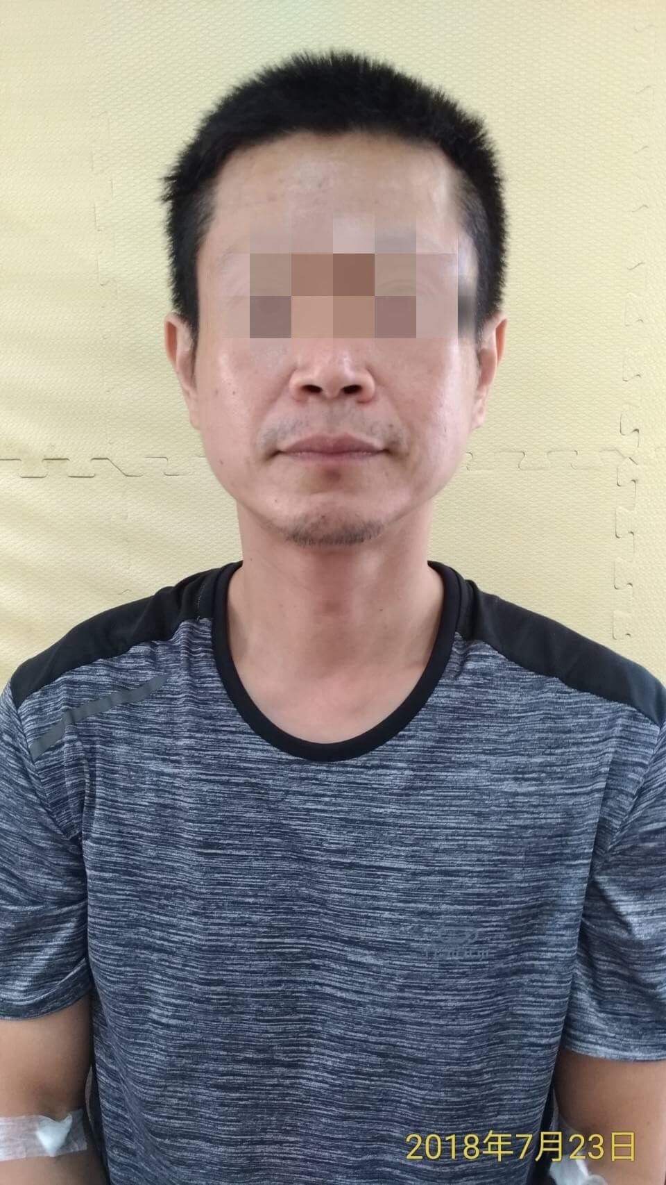 林男曾任小港航空站消防班長,救難英雄如今卻因染上毒癮淪為毒蟲。(警方提供)