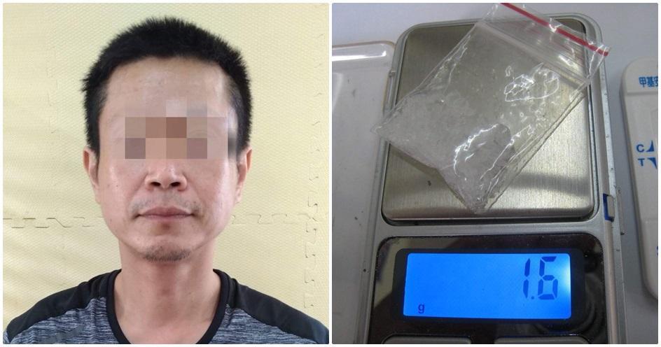 林男曾任小港航空站消防班長,救難英雄如今卻因染上毒癮淪為毒蟲。(警方提供)