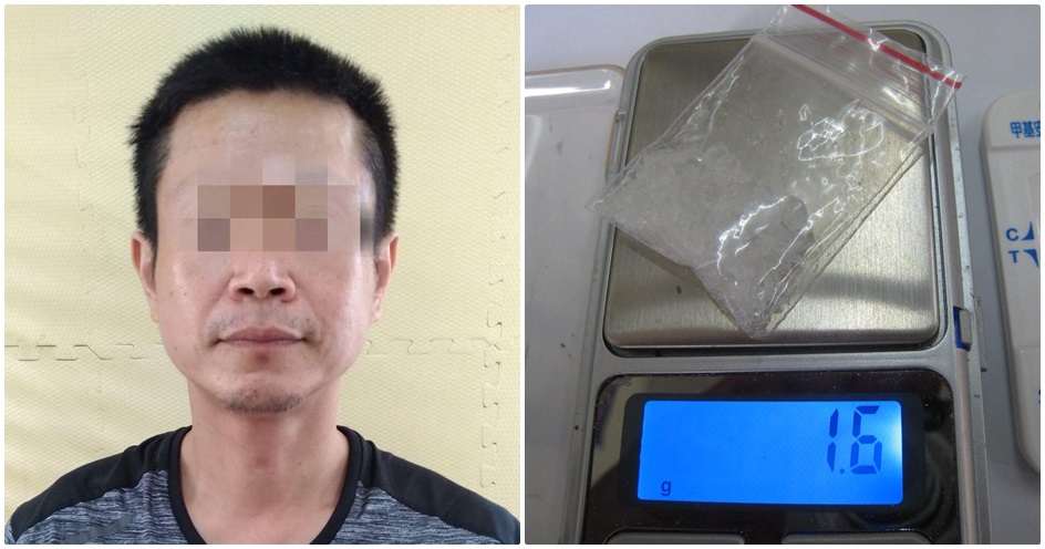 林男曾任小港航空站消防班長，救難英雄如今卻因染上毒癮淪為毒蟲。（警方提供）