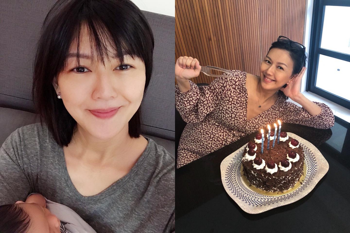 孫燕姿喜迎二女兒，臉書曬母女合照。（合成自孫燕姿臉書）