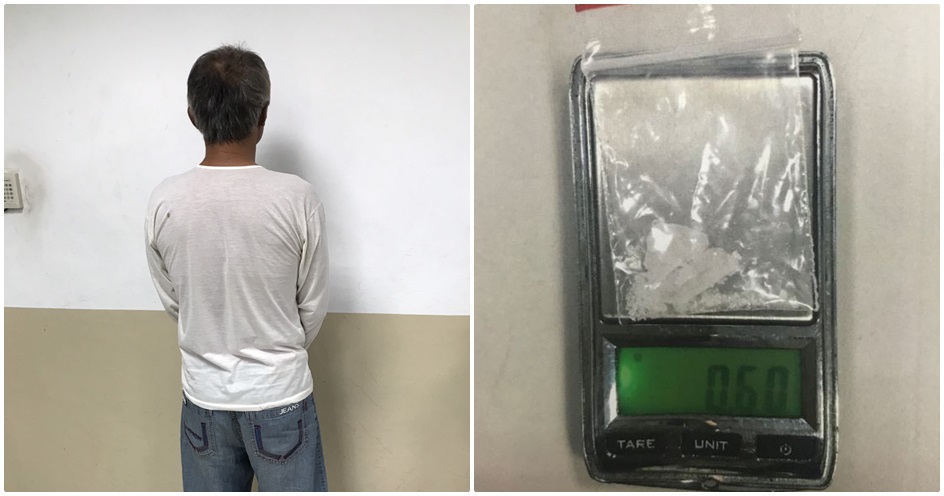 徐男為樹林分局轄內吸毒管制人口，昨晚持毒遭逮。（警方提供）
