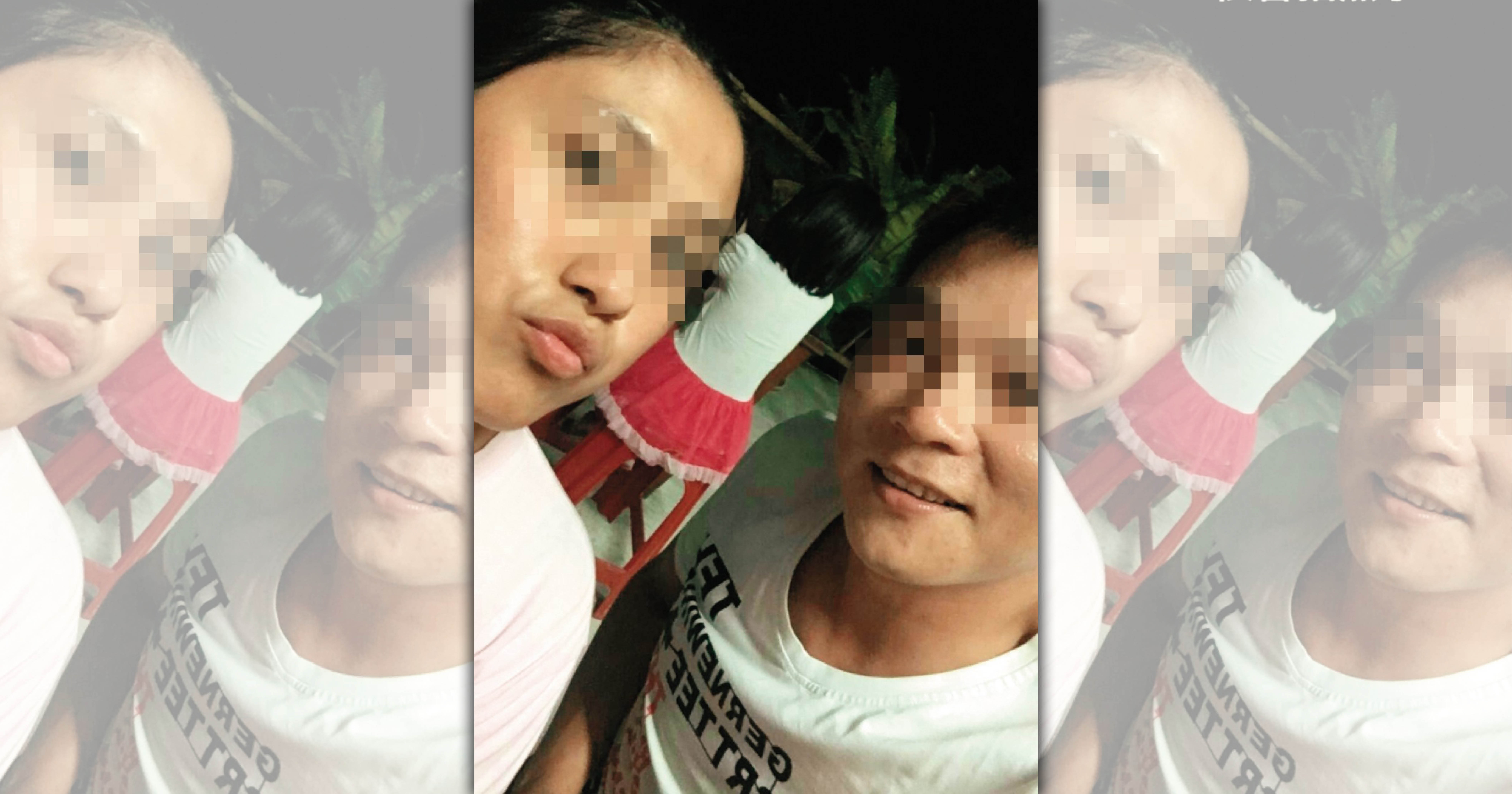 林姓少校（右）在部隊中與多名女兵私下拍照，還邀約女兵出遊。（讀者提供）