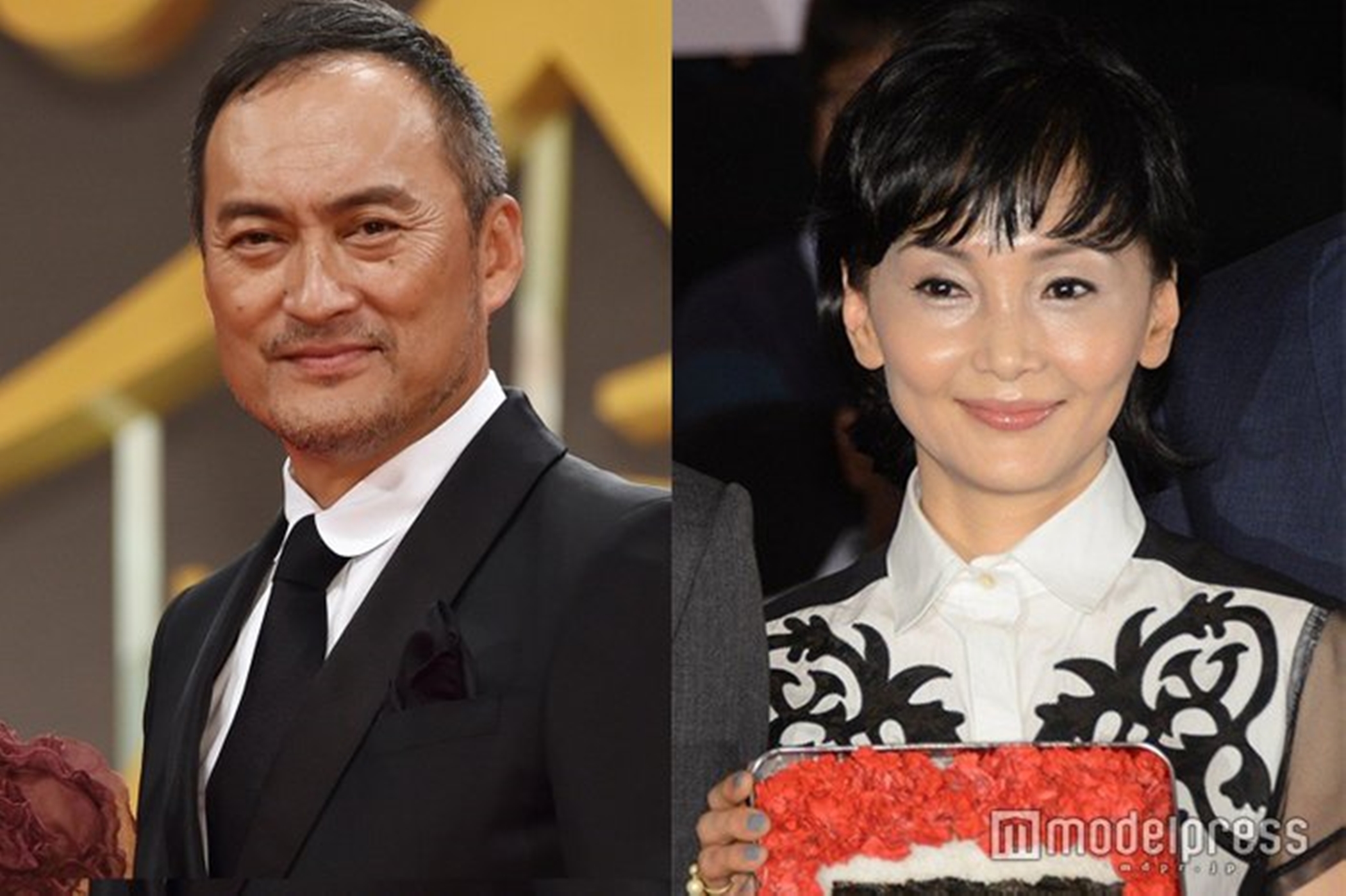 渡邊謙跟南果步的13年婚姻因為不倫而離了。（翻攝modelpress網站）