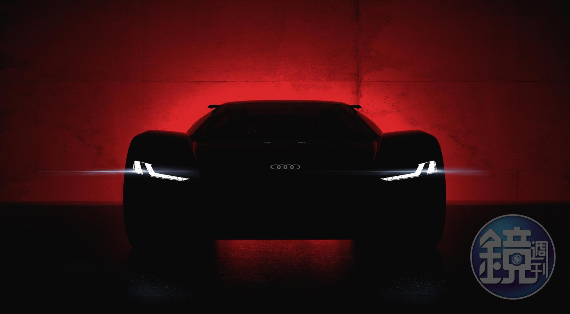 目前關於Audi PB 18 e-tron的資訊,只有非常搞神祕的一張正面照。