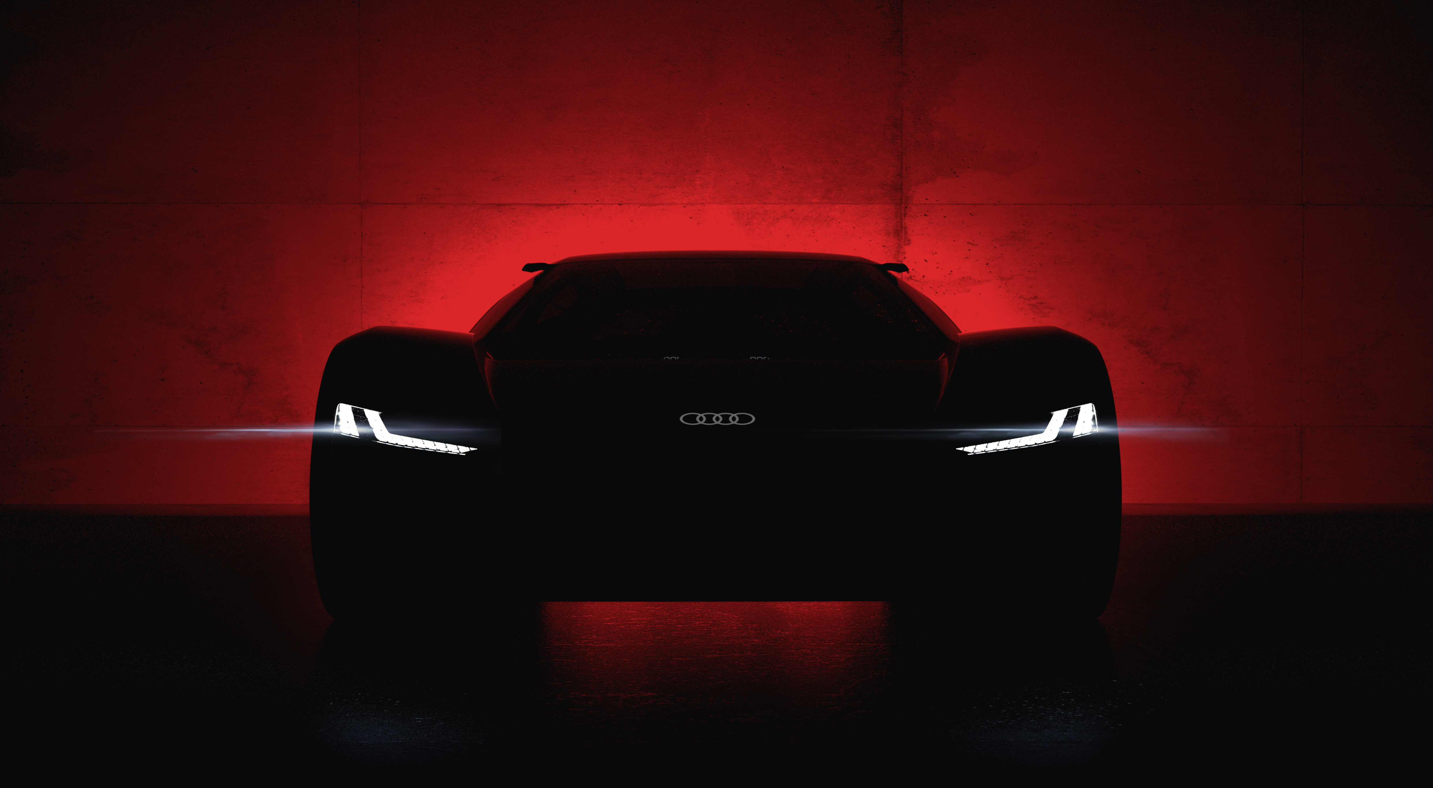 目前關於Audi PB 18 e-tron的資訊，只有非常搞神祕的一張正面照。