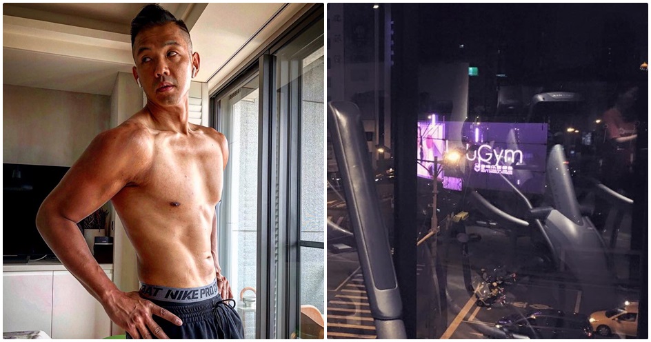 健身俱樂部UGym日前在臉書發出公告，表示因新品牌進駐，內部將進行改裝，因此暫停會員進場30天。（左圖翻攝自陳建州臉書，右圖翻攝自UGym粉絲頁）