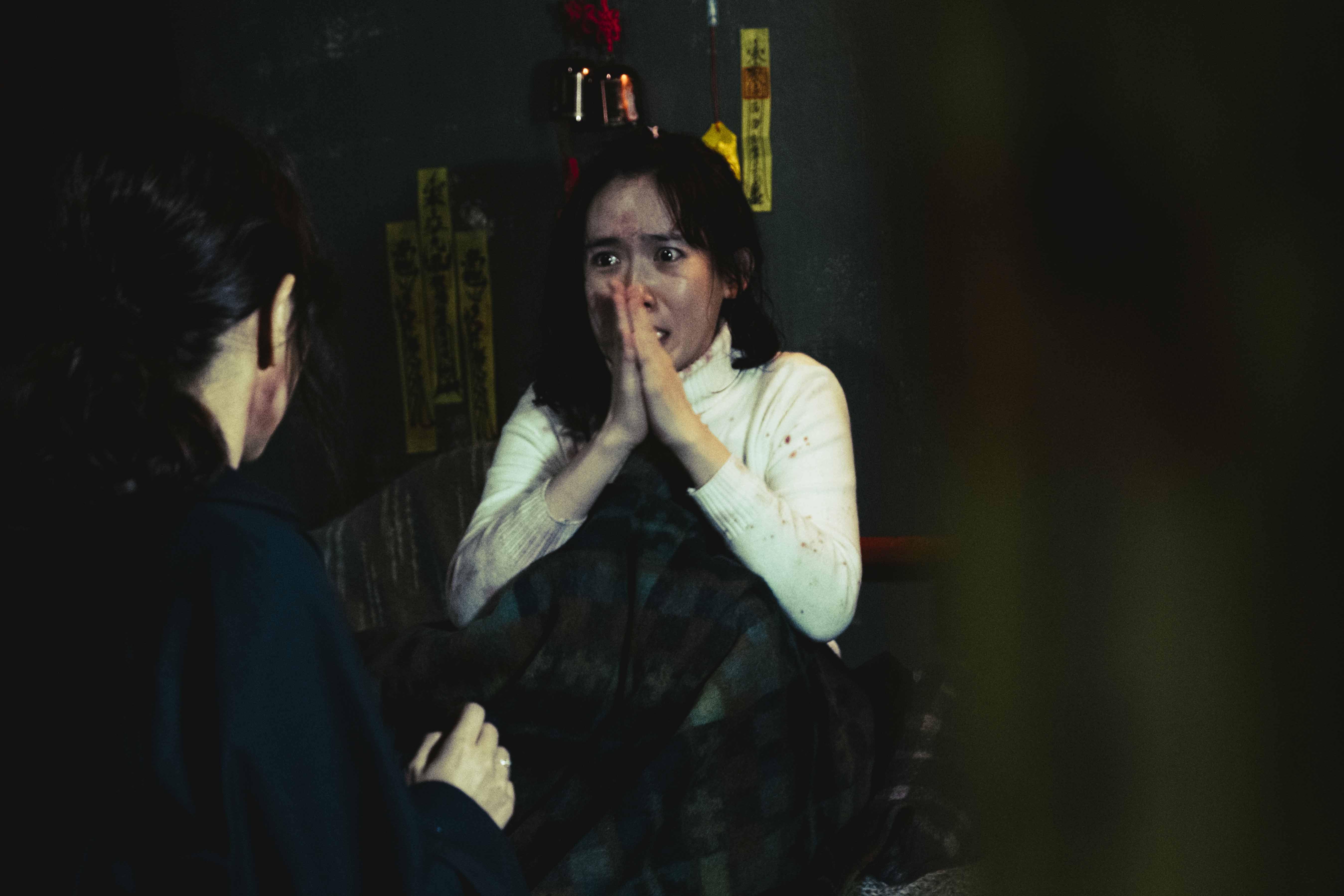 孫可芳在一直對陰森的場景有所感應，更在空屋拍戲時感到強烈不適。（華影國際提供）