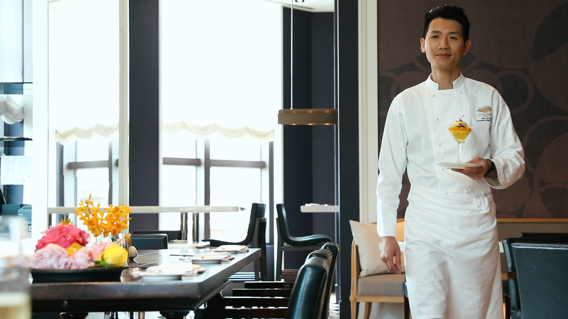 「台北文華東方酒店」新任行政西點主廚任樂軒，曾在上海、北京、舊金山展藝。