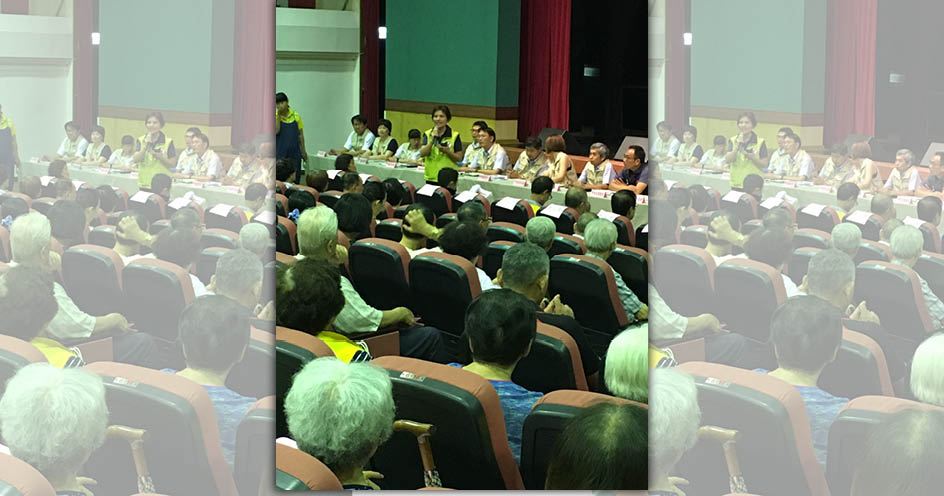 羅東鎮公所澄清,昨晚座談會場與選舉造勢無關,民進黨籍民代、候選人也同樣有發言機會。(羅東鎮公所提供)