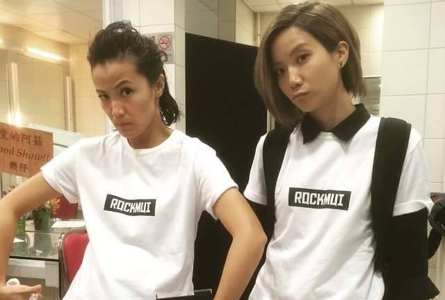 何韻詩（左）與盧凱彤是多年好友。（網路圖片）