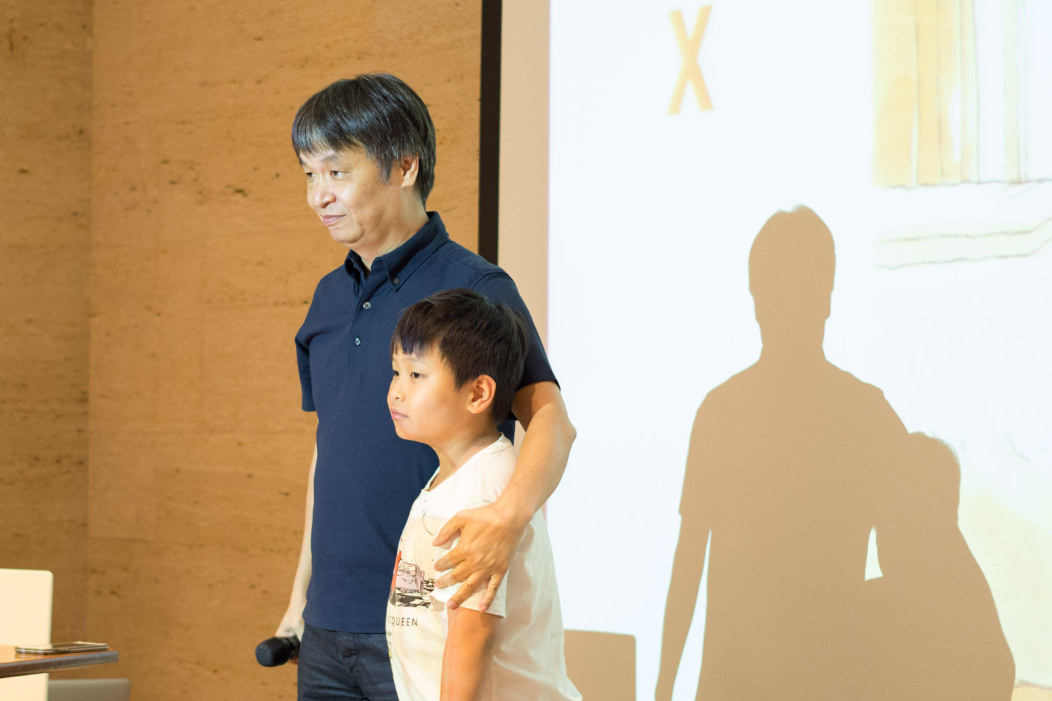 新書發表會上，小莊的兒子Max也到現場支持老爸。