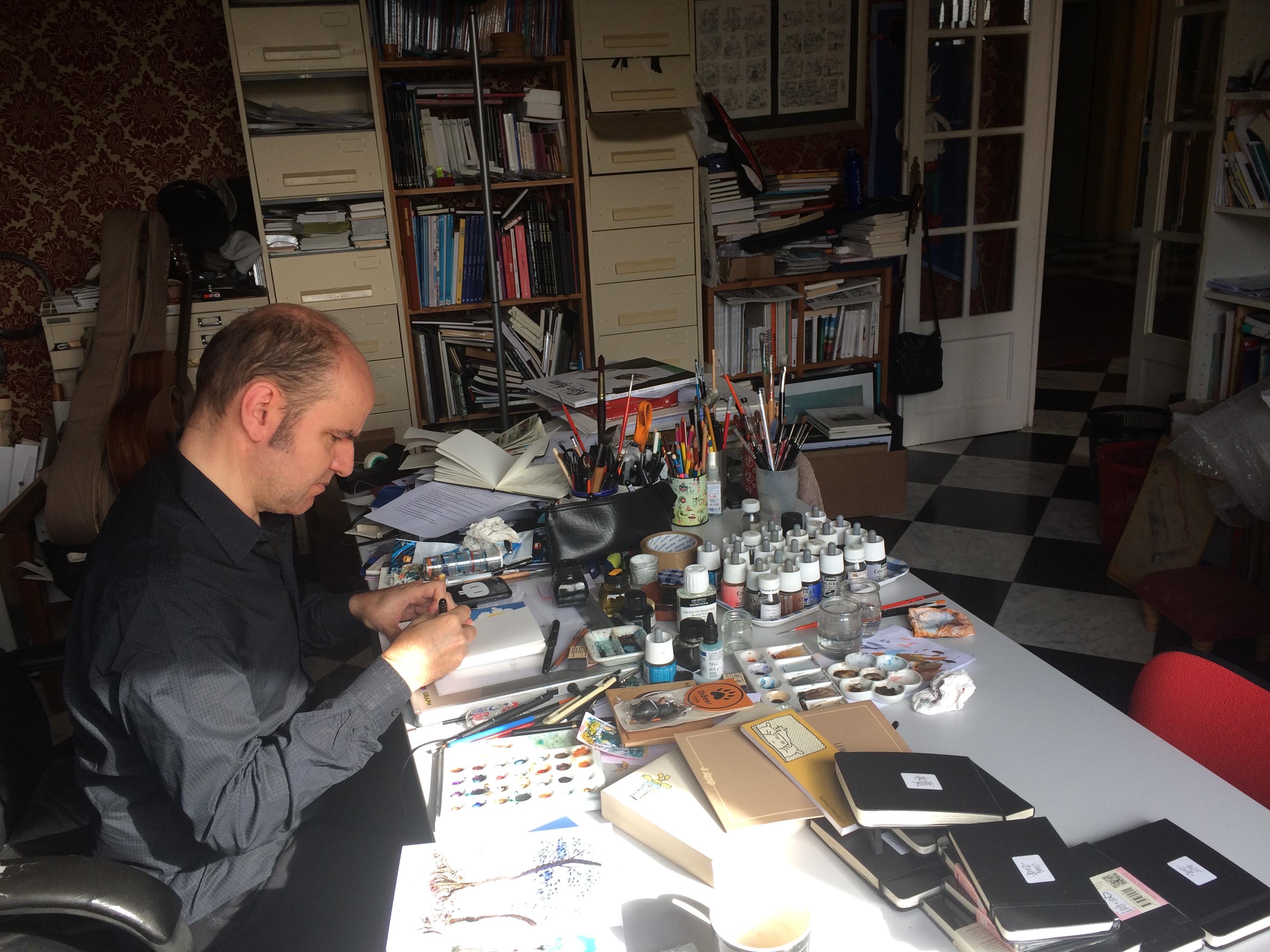 路易斯‧通代在蒙佩利爾的工作室。