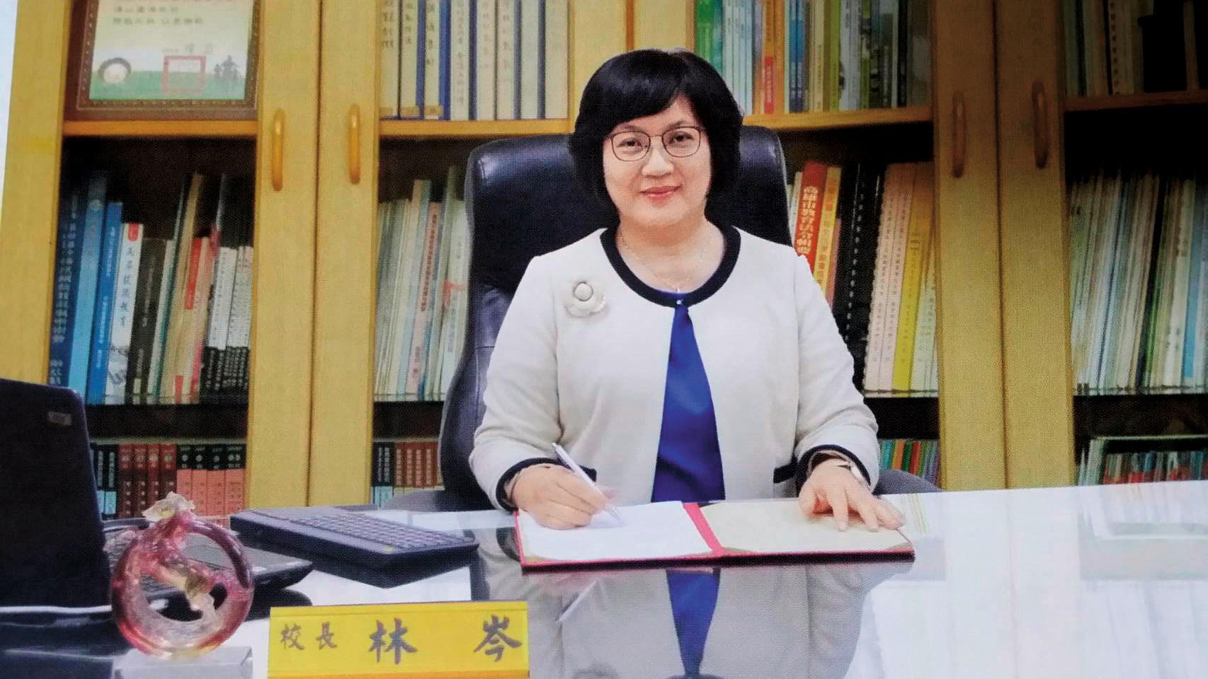不願具名的老師爆料，校長林芩動作頻頻打算解聘資深教師，卻又找來一些有爭議的教師，做法引爭議。（翻攝自三信家商官網）