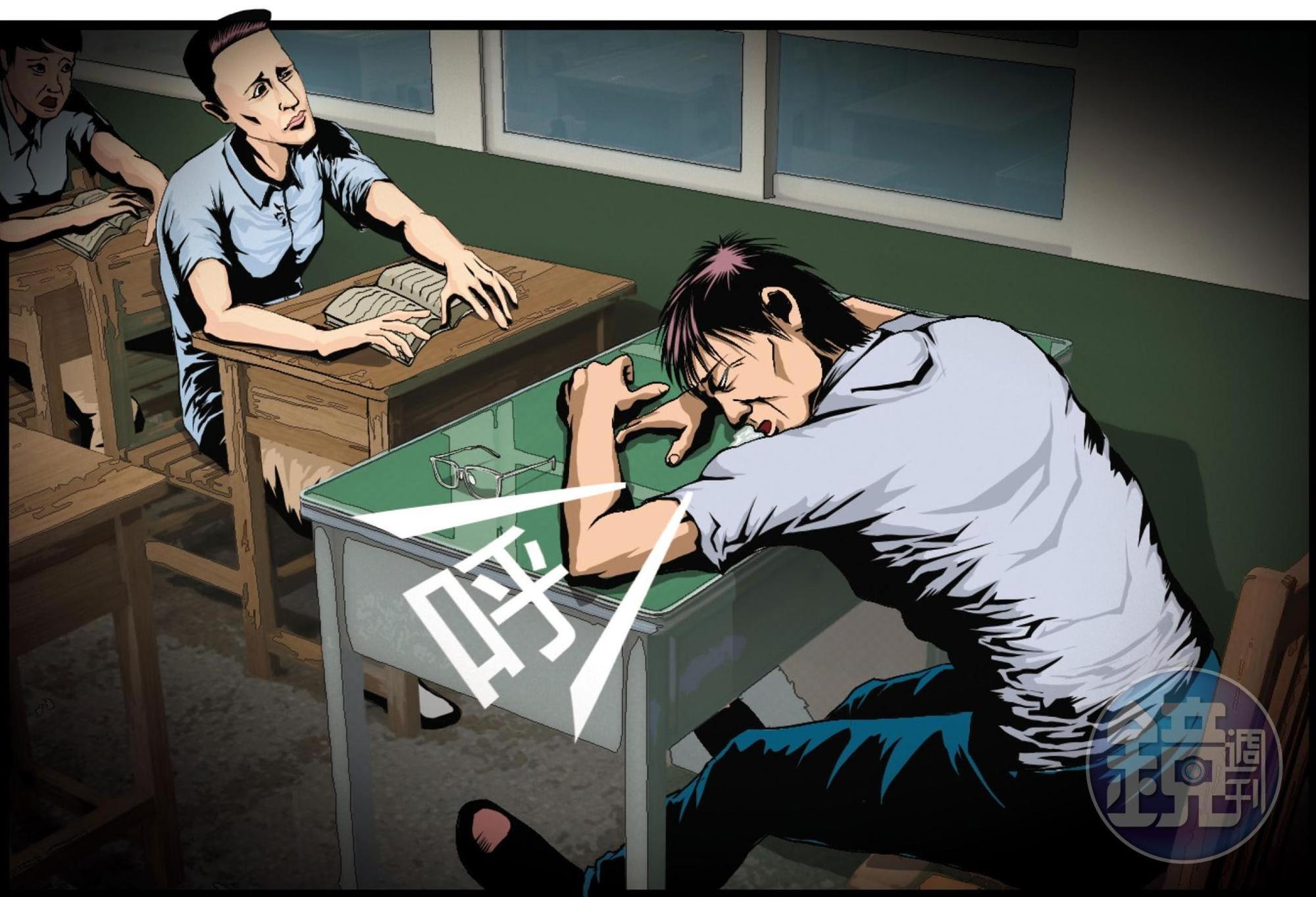 這位老師沒有教師證竟可在三信教國文,還公然在課堂上睡覺,打混的教學態度,相當離譜。