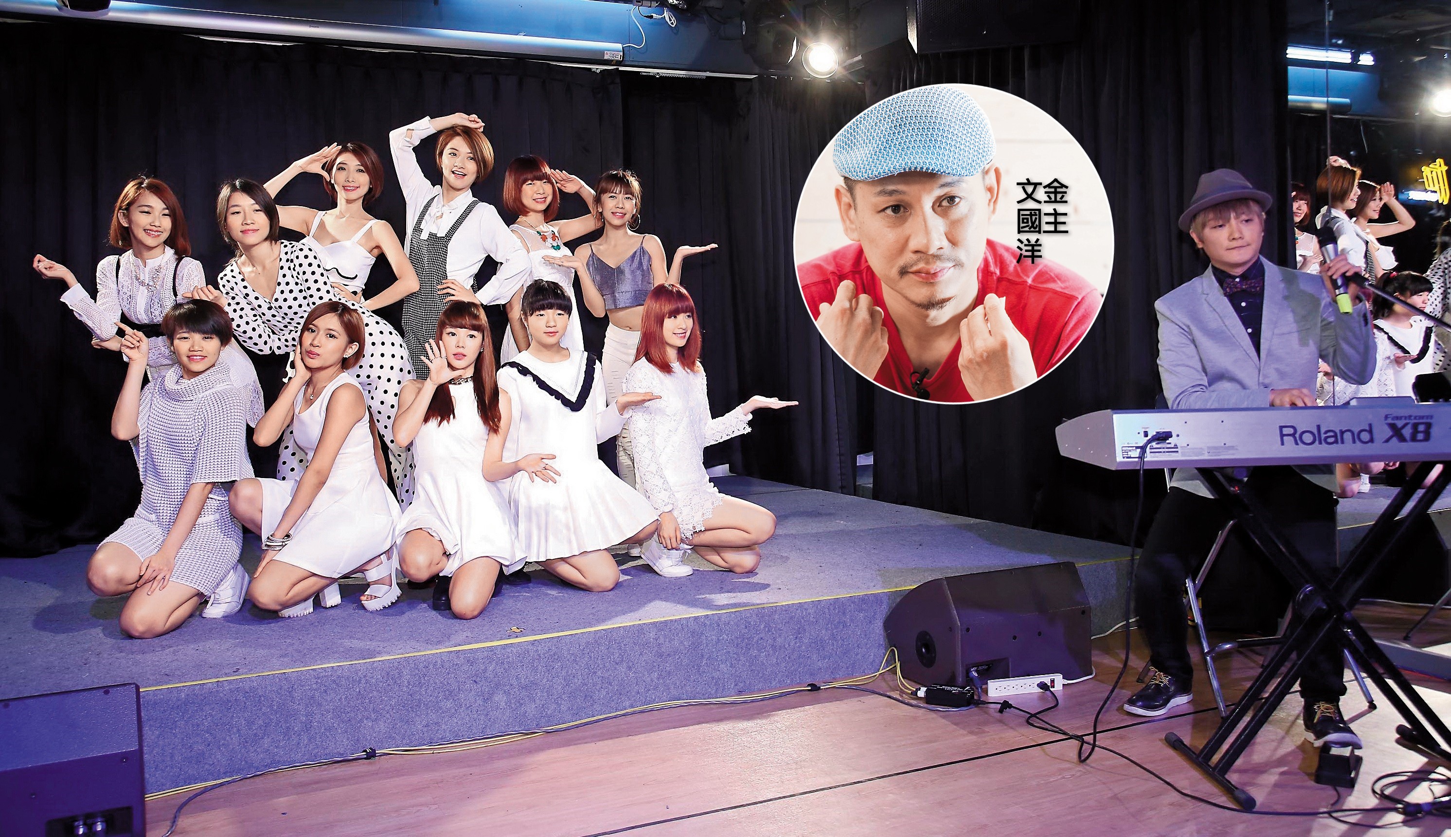 阿沁（右）從2015年就開始推動影視學院，培養幕前幕後人才，解決產業人才斷層的問題。（東方IC）