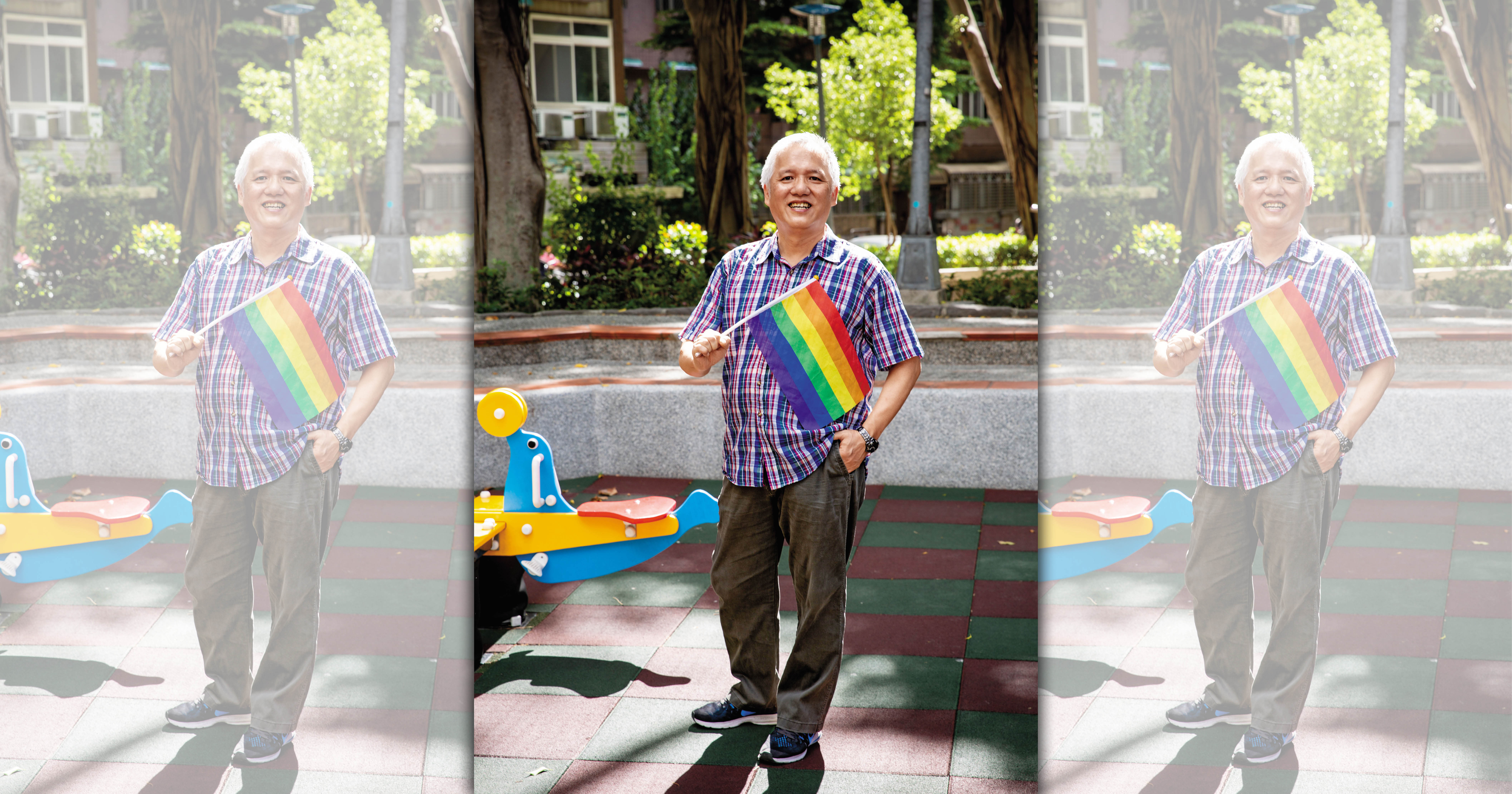 郭行知擁有美國心理學碩士學位，性別觀念較為開明，但他也坦承處理自己孩子的出櫃卻沒想像中容易。