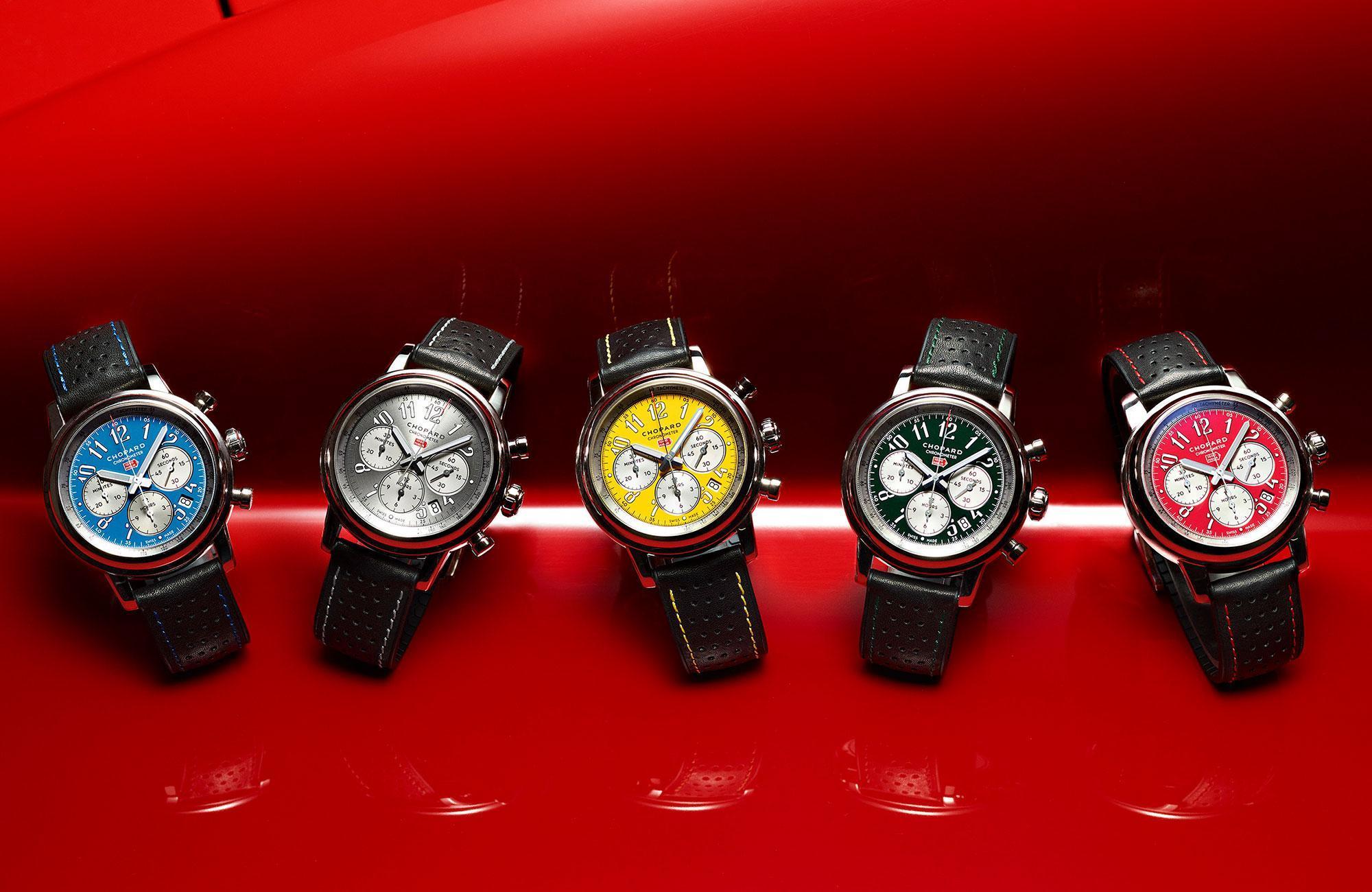 Mille Miglia Racing Colours系列共有五種顏色，各限量300只，定價NT$196,000。