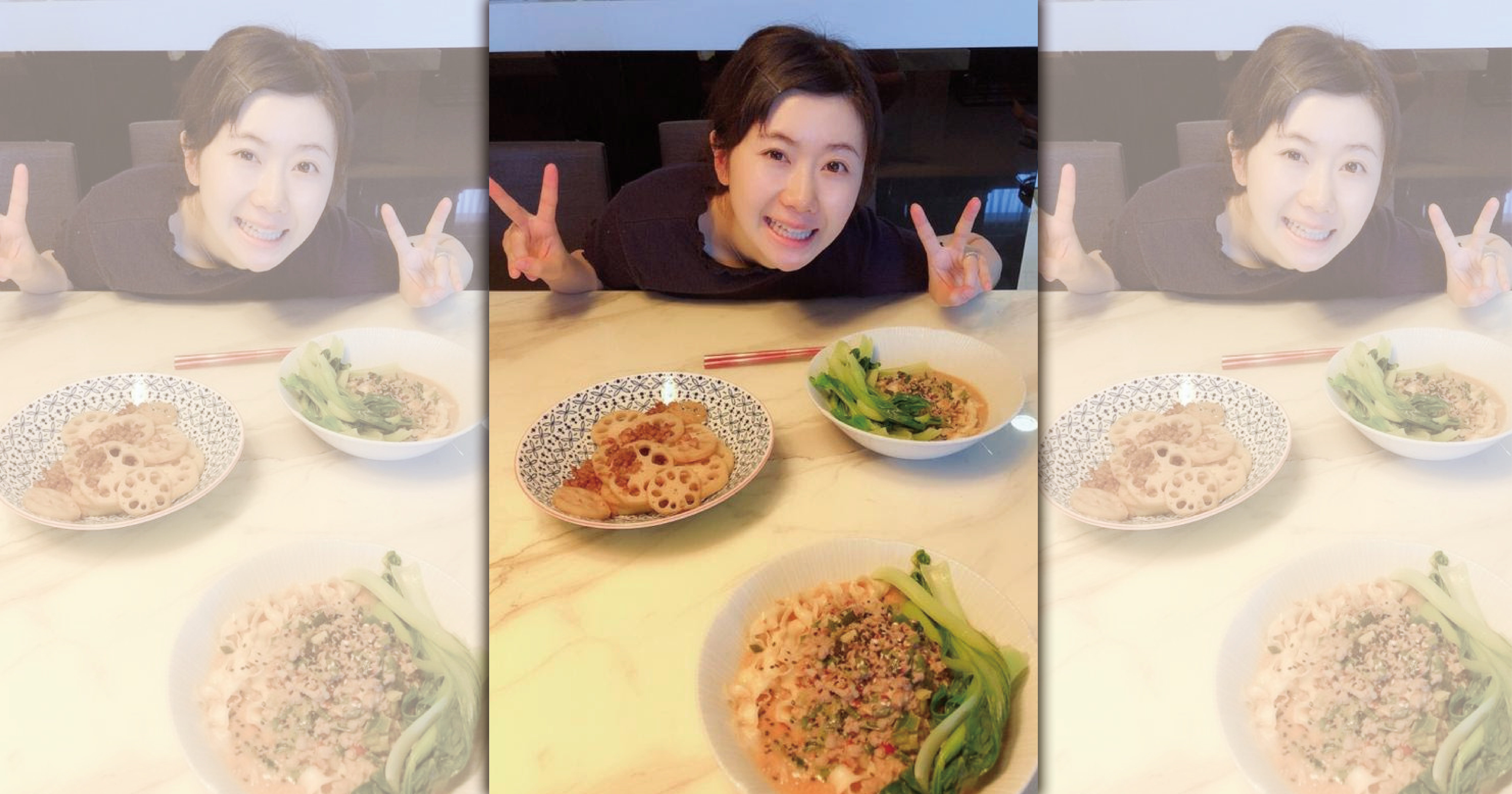 江宏傑在自己微博上傳一張福原愛的照片，大秀恩愛。（翻攝自江宏傑微博）