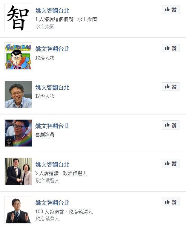 不少網友假冒姚文智,創立「姚文智翻台北」假粉專。(翻攝自臉書)
