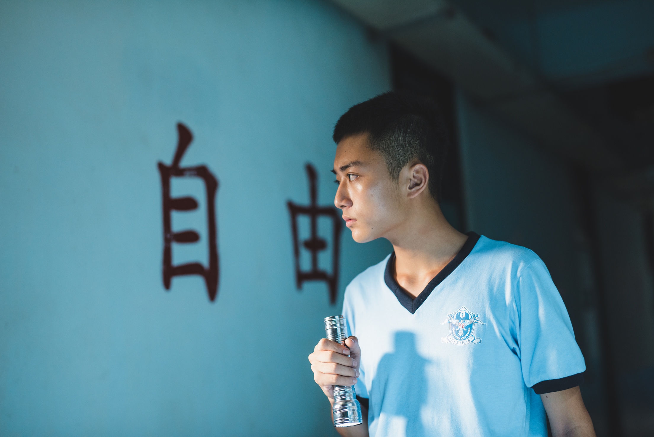 電影《藍色項圈》台北電影節首映後,傅顯濬獲得許多關注。(威視提供)