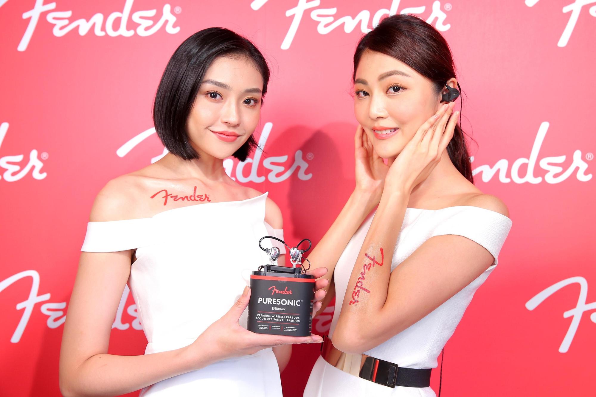 Fender PRO IEM全系列監聽入耳式耳機（右），擁有四項技術：高密度動圈單體、複合式平衡電樞單體、專利2Pin可換線設計耳機線、經典Fender全手工色彩噴塗，預計2018年12月上市。（Fender提供）