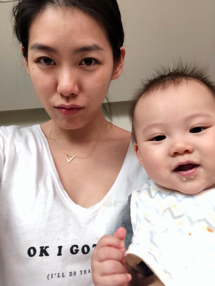 林可彤嫁給外商銀行副總裁生下可愛兒子。（翻攝林可彤臉書）