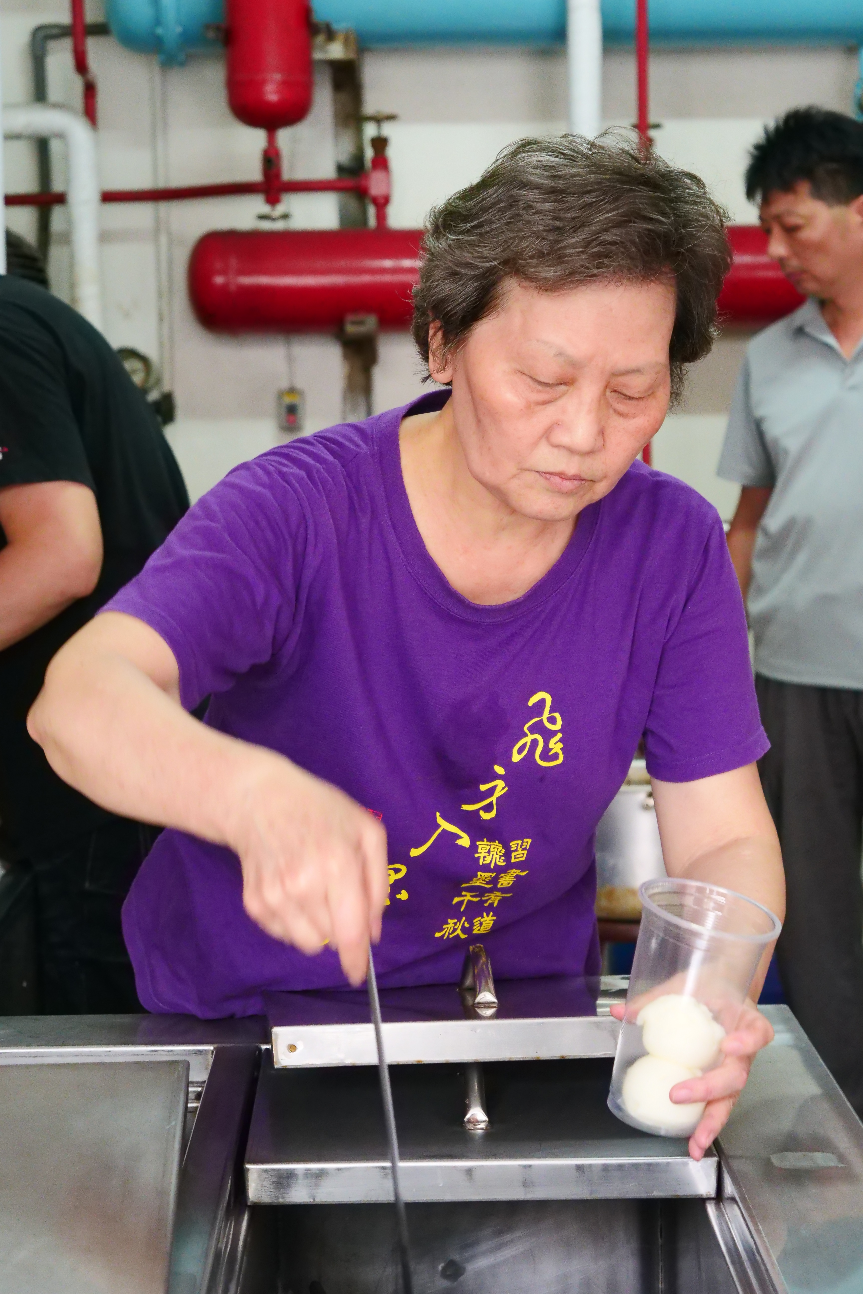 有香蕉香氣的古早味冰淇淋是招牌。