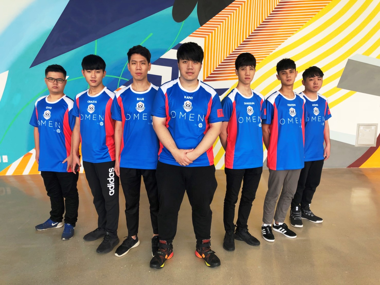 《鬥陣特攻》世界盃台灣代表選手。（暴雪提供）