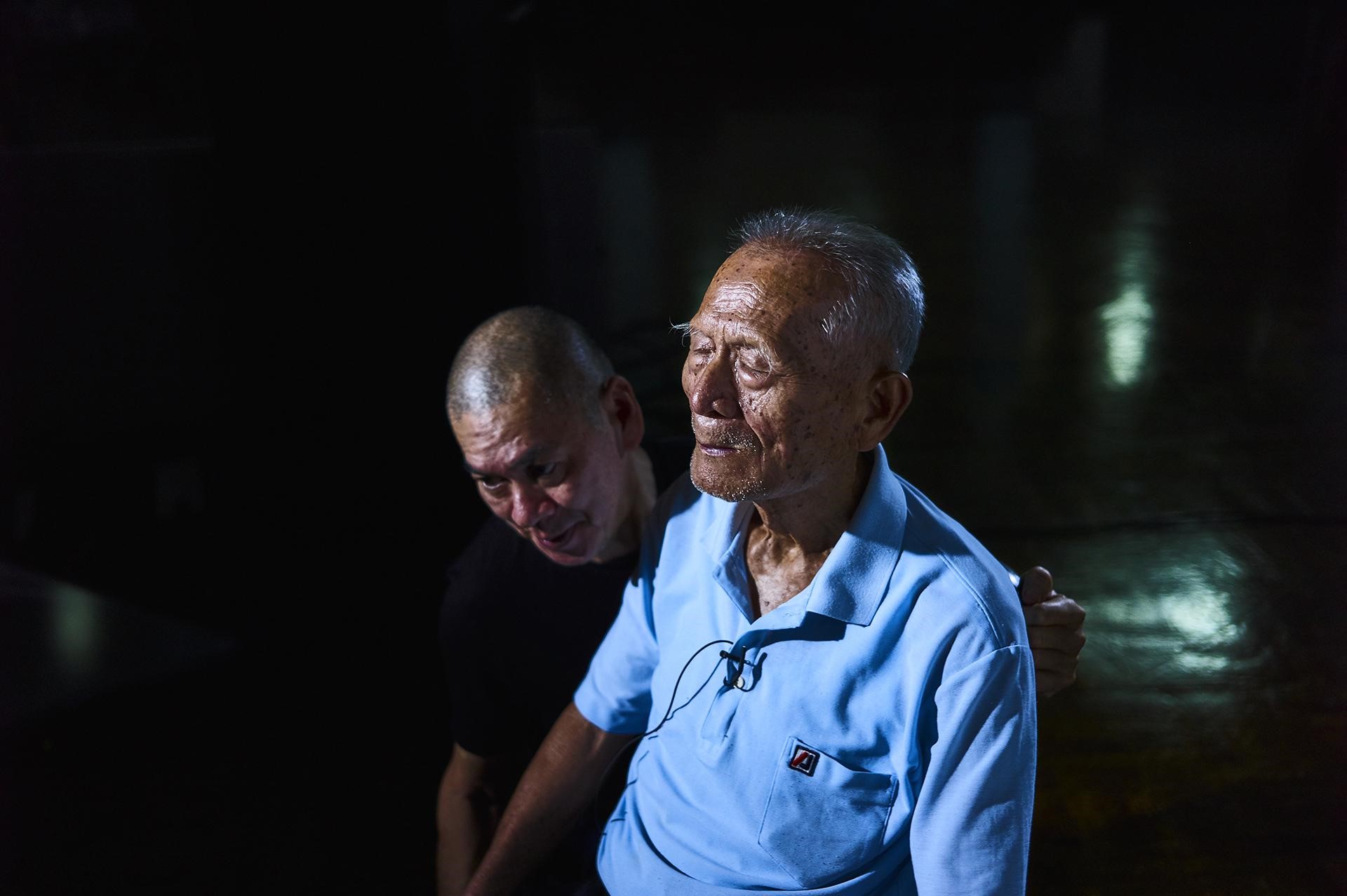 蔡明亮（左）導演的《你的臉》獲邀在紐約影展「Projection」單元映演。（汯呄霖電影提供／攝影／張鍾元） 