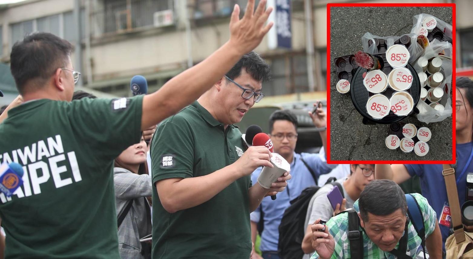 姚文智接受姚人多建議，並成功說服幕僚，將力挺85度C的內容加入講稿。（姚文智辦公室提供）