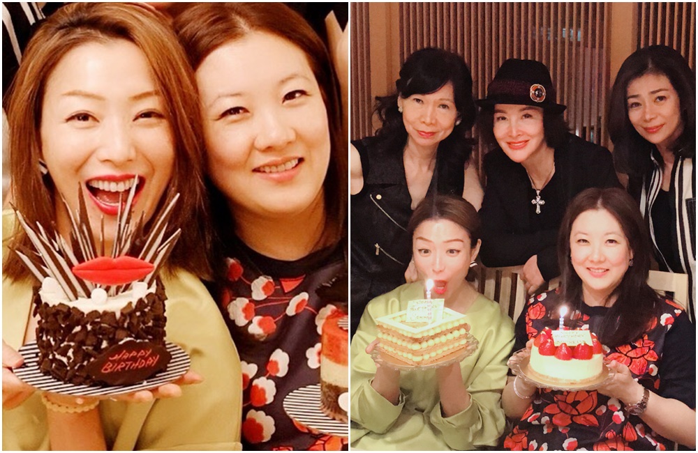 19日將踏入46歲生日的鄭秀文，好友前奧運金牌好友伏明霞提前幫她慶生。（取自鄭秀文Instagram）