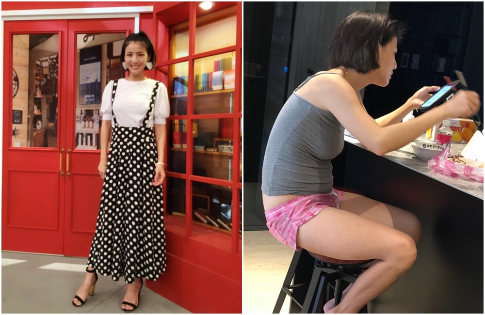 阿Ben在粉絲專頁貼出老婆徐小可放鬆進食的居家照片。（取自白吉勝&徐小可 Love 白宮這一家粉絲專頁）