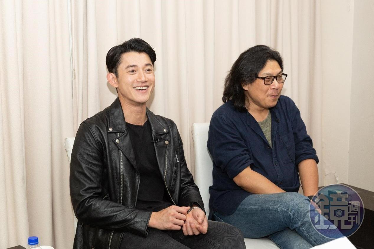 吳慷仁(左)笑說被導演許肇任(右)一句話就說服參與演出。