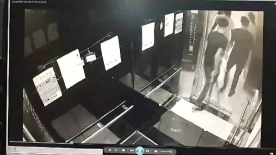 陳嫌率眾到醫院逞凶過程也被監視器全都錄。（警方提供）