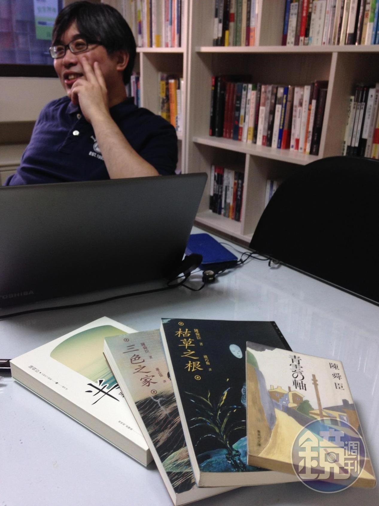 以日文創作的陳舜臣著作等身，台灣大學歷史學博士陳思宇將部份原著翻譯成中文出版、拍攝紀錄片，有計畫開發成IP。