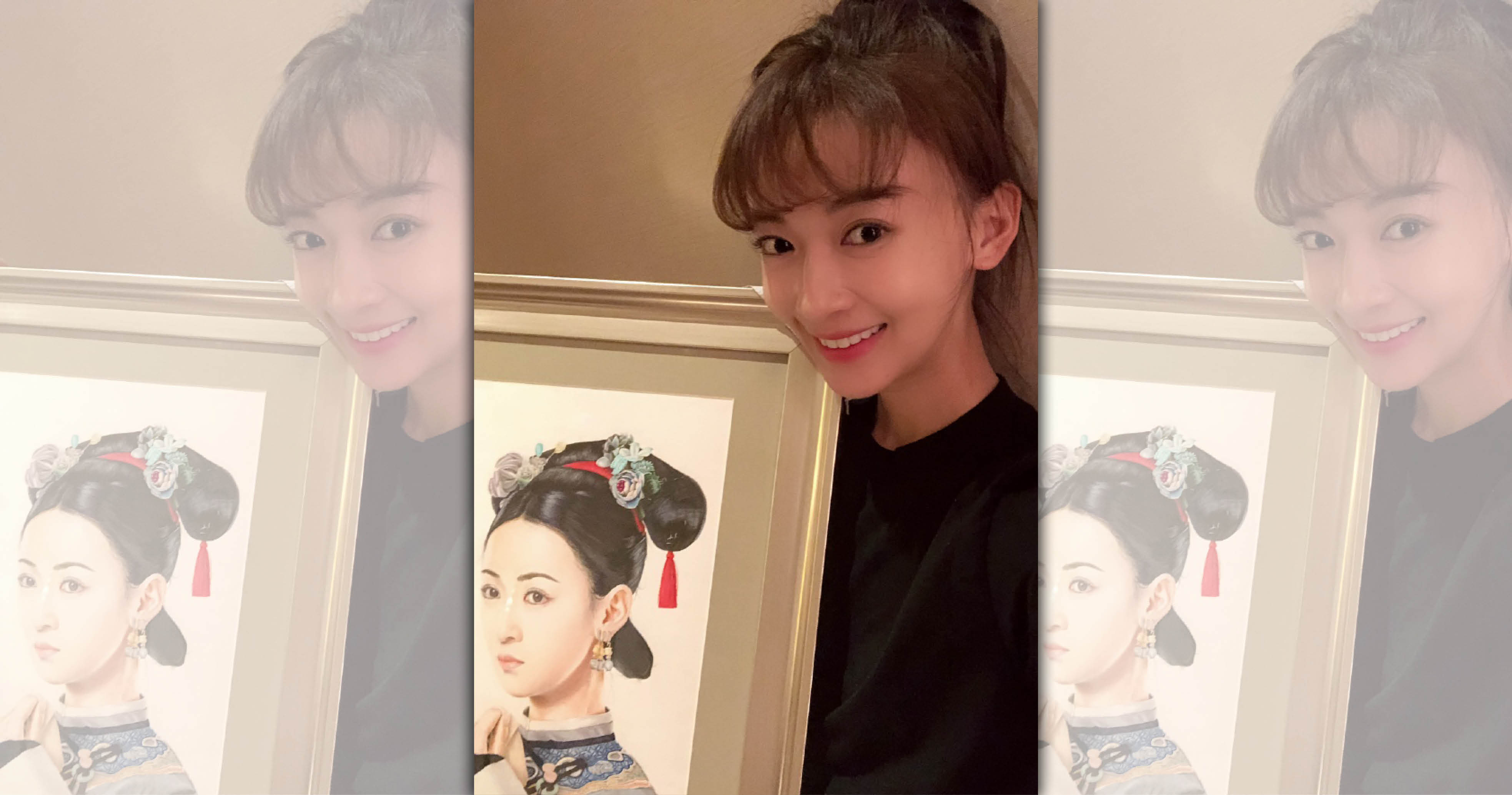 在圈中浮沉多年的吳謹言對於這回憑「瓔珞」一角走紅，覺得不遲、不早、剛剛好。（翻攝自吳謹言微博）