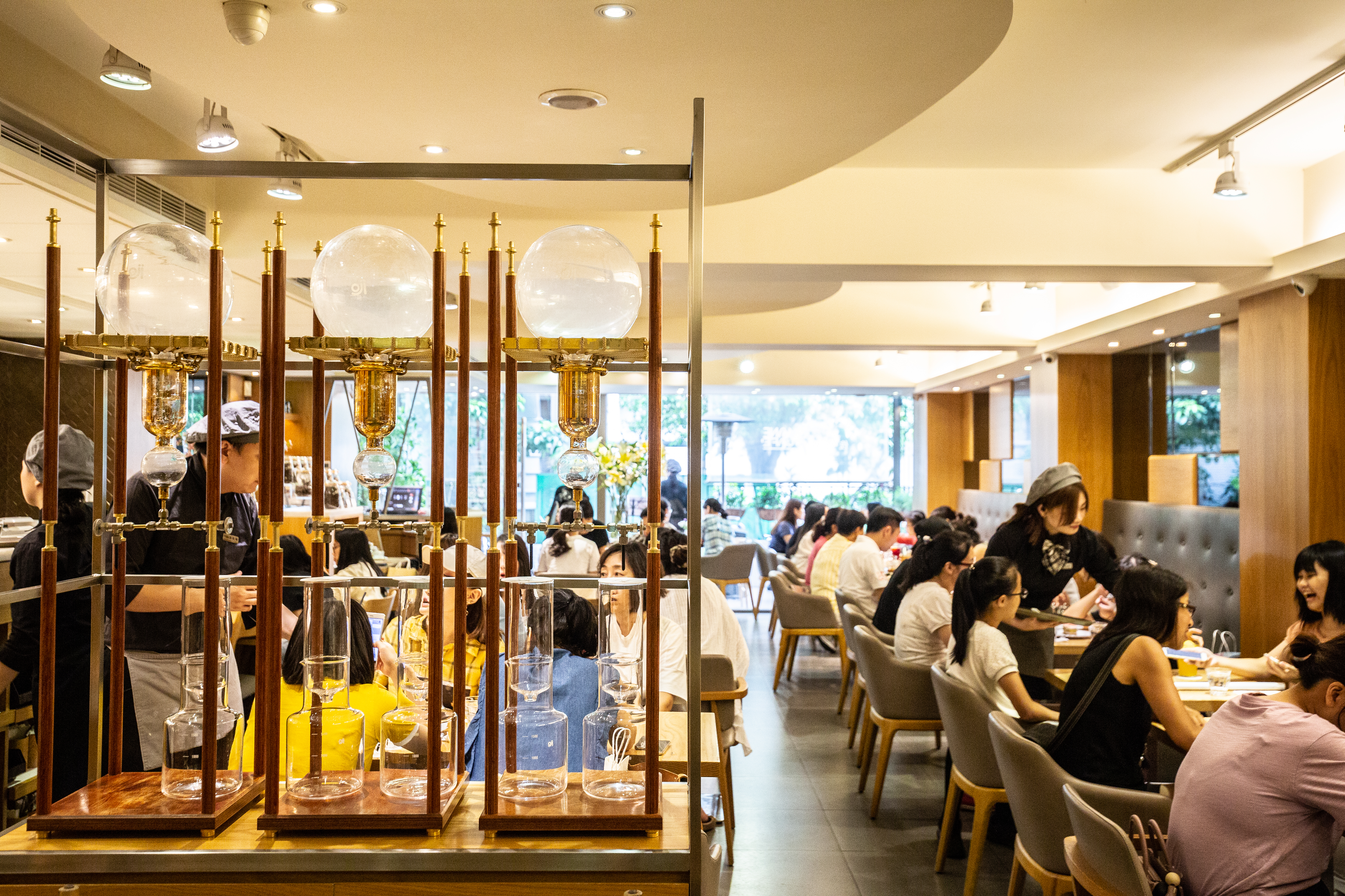店內有3個冰滴咖啡座。