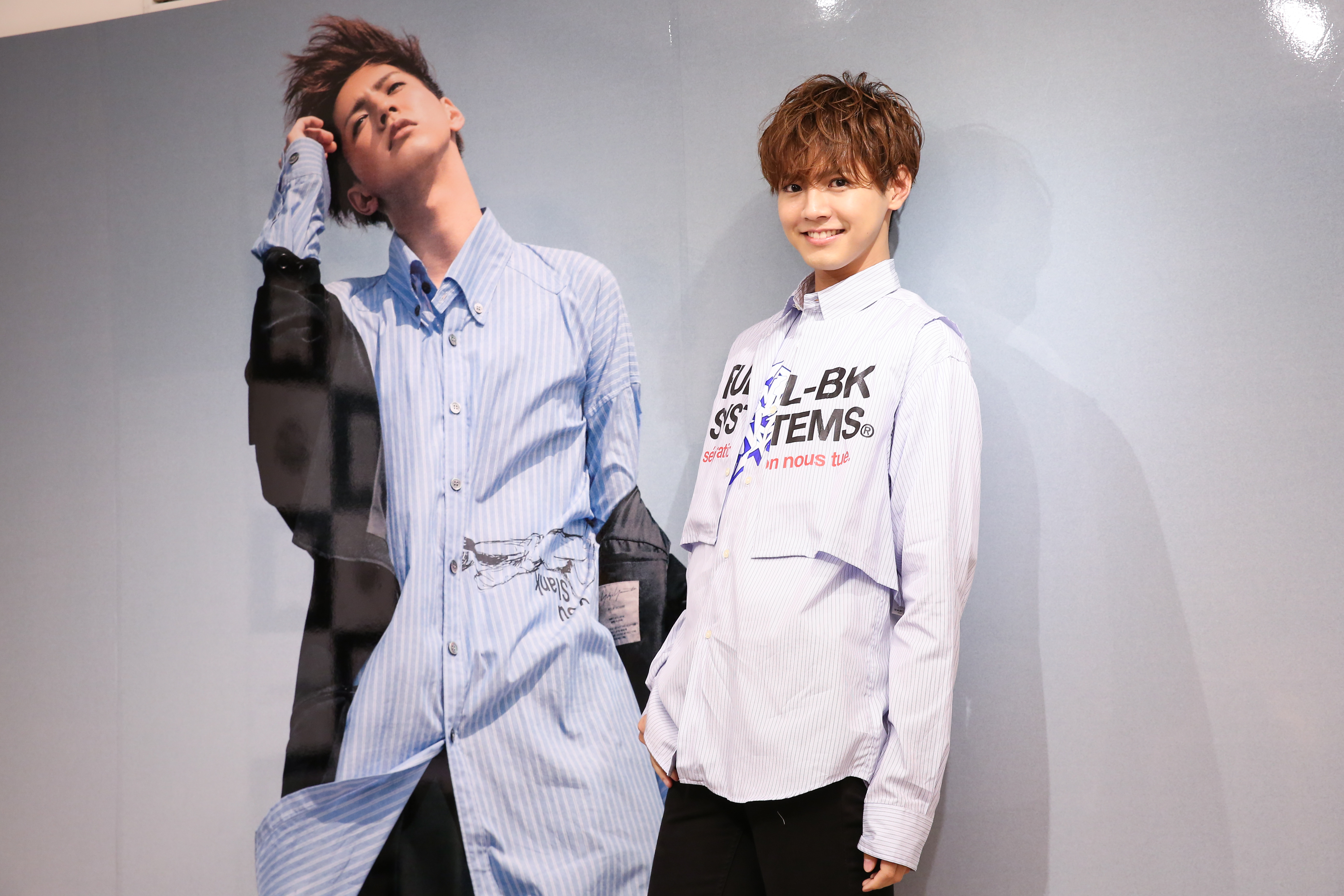 放浪新世代成員片寄涼太在台北宣傳《Goodbye White》寫真集。