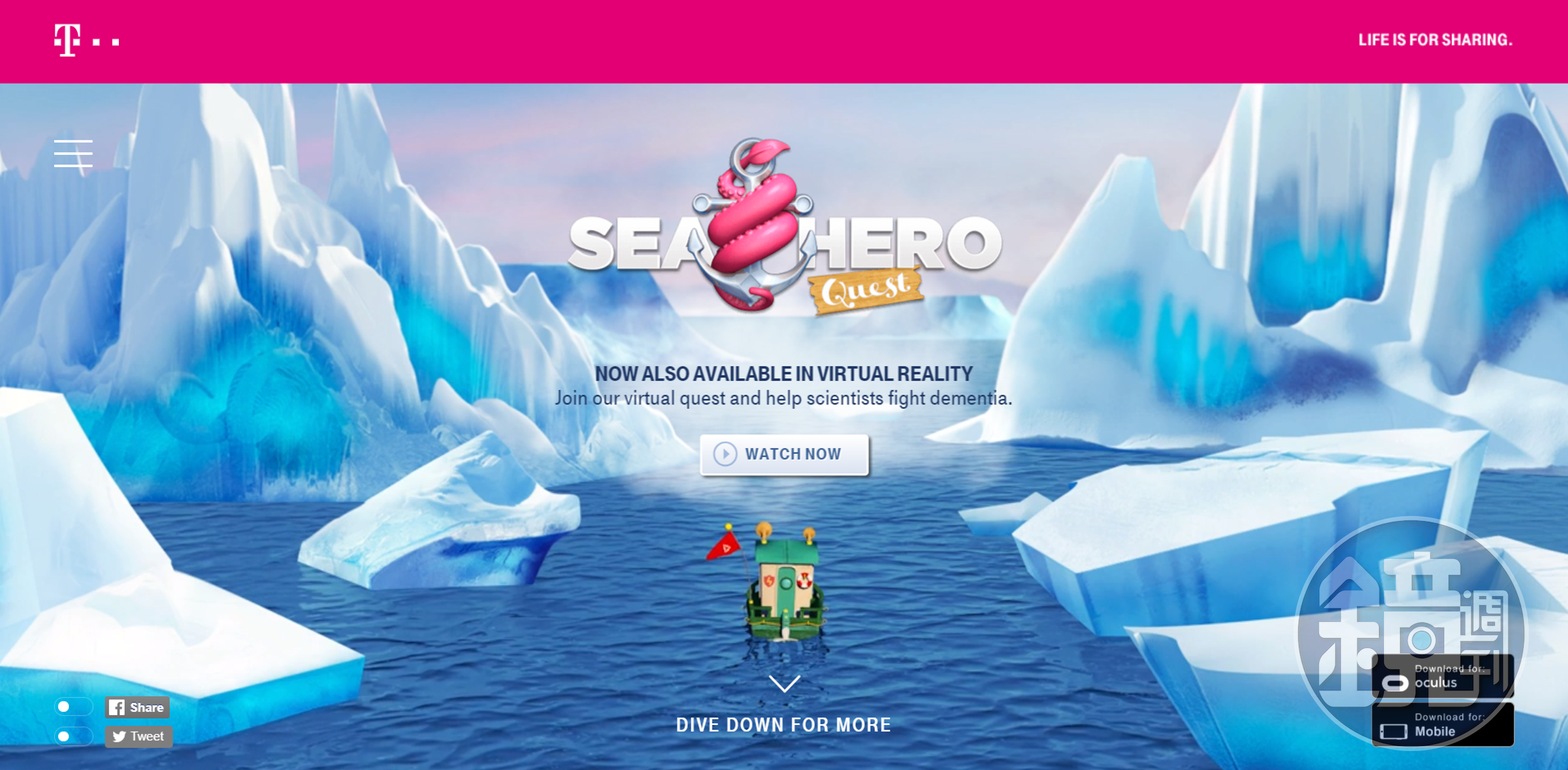 《Sea Hero Quest》是一款用來蒐集失智症相關資料的「科學遊戲」（圖片來源：官網）