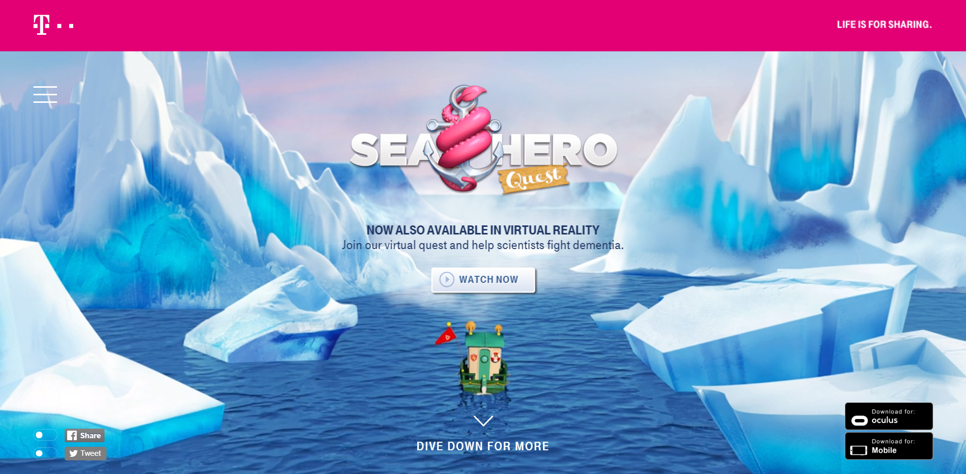 《Sea Hero Quest》是一款用來蒐集失智症相關資料的「科學遊戲」（圖片來源：官網）