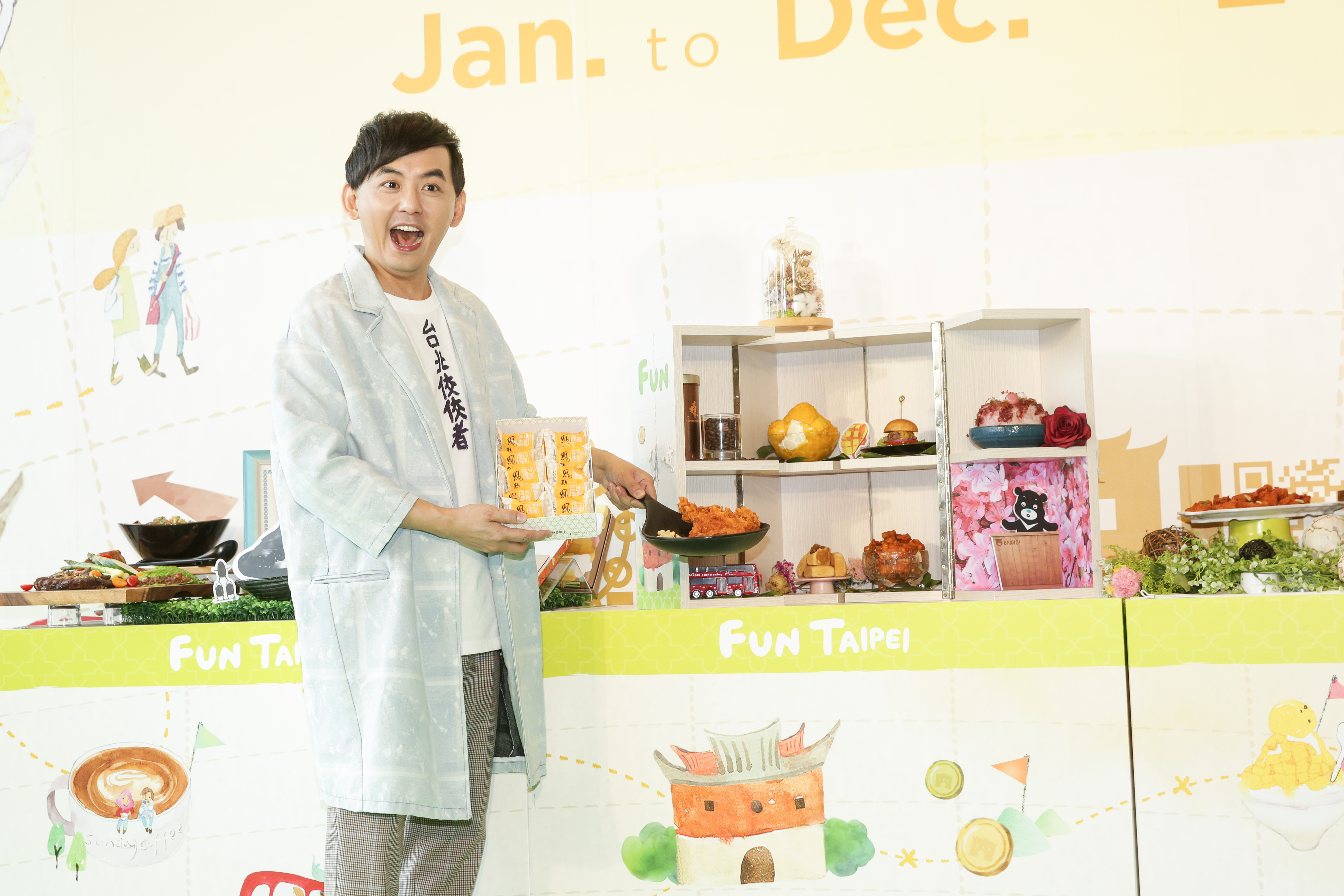 黃子佼認為馬來西亞遊客來到臺北時，一定會有全新的發現與喜悅。