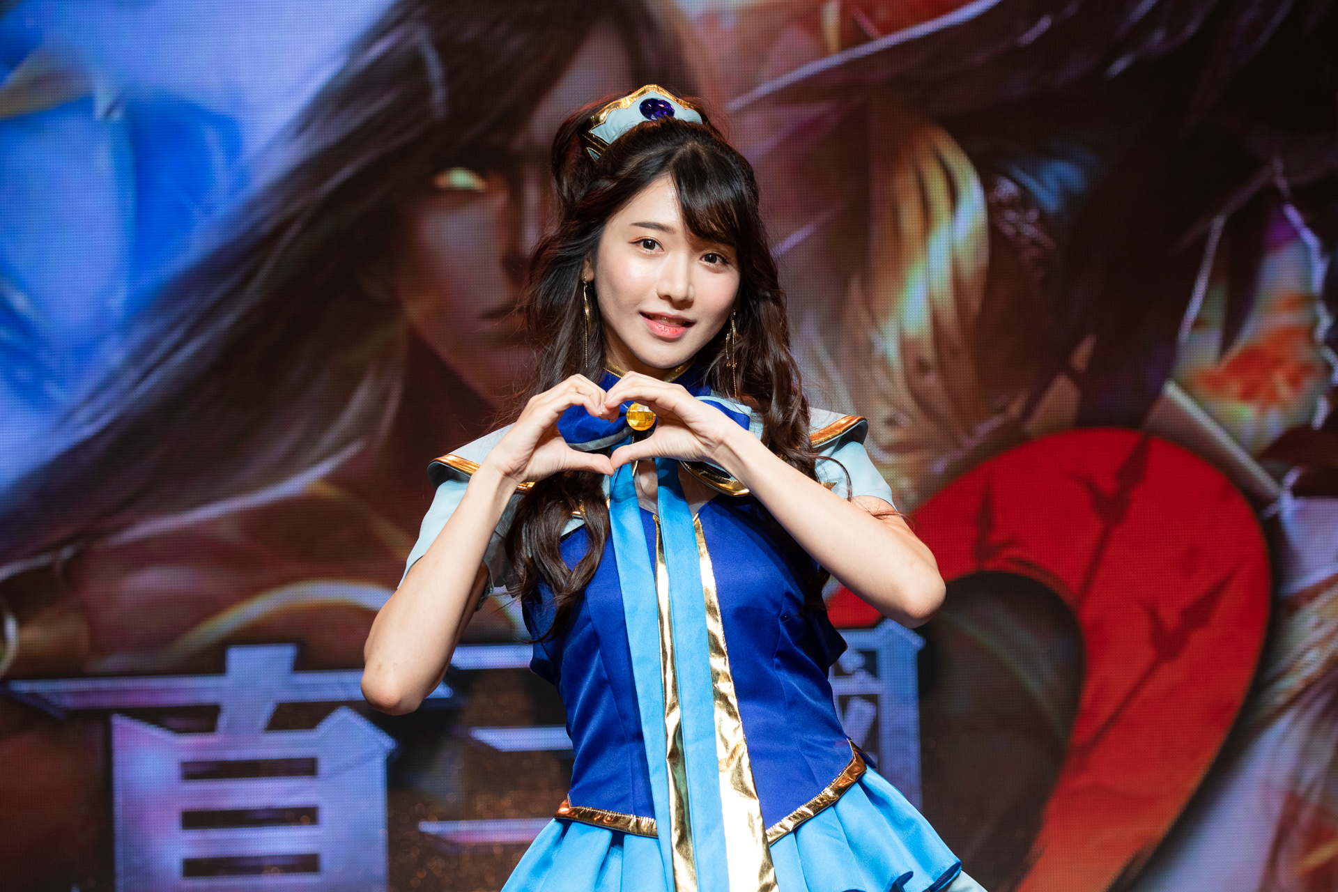 韓國人氣實況主企鵝妹Jinny特地來台出席《真三國大戰2》慶功記者會。