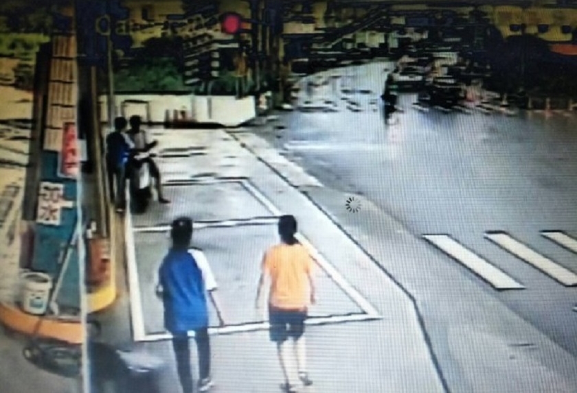 胡男遭員工制止，竟嗆聲要燒了加油站。（警方提供）