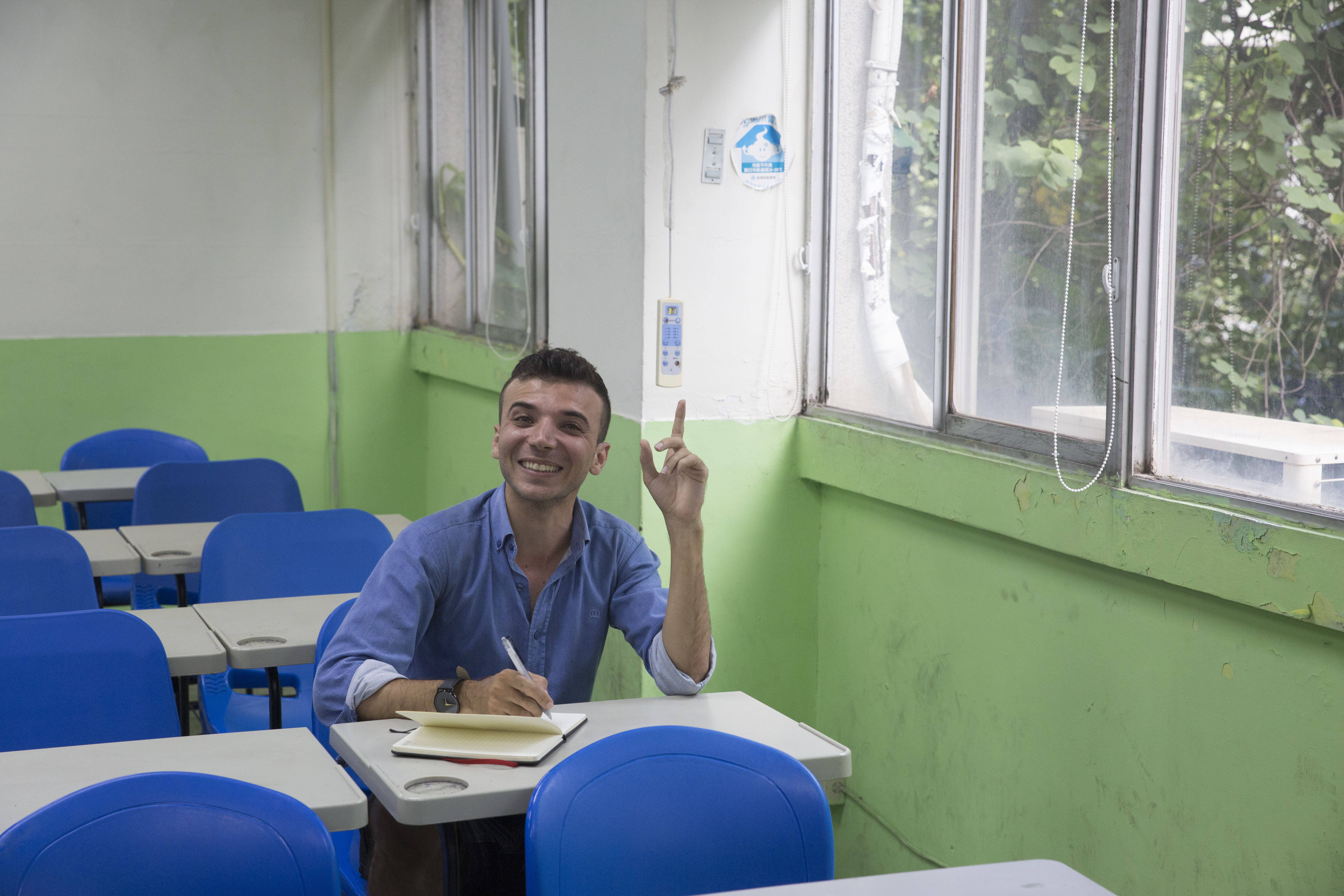 易馬丁來台唸書7年，最喜歡和不同人聊天，認識新朋友。