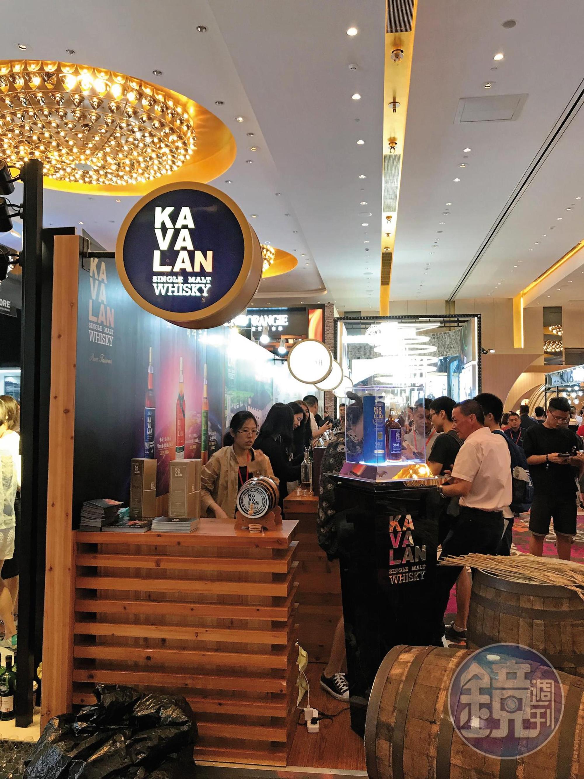 在台灣站穩腳步的KAVALAN,近年也沒缺席大陸酒展。