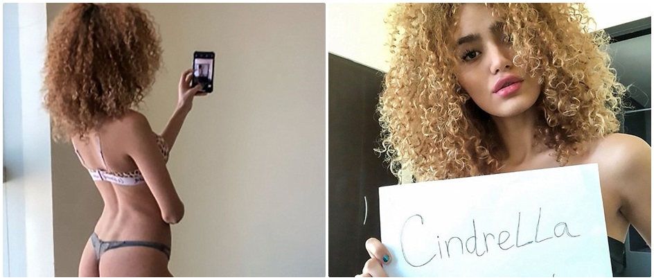 亞塞拜然知名模特兒Mahbuba Mammadzada，透過性仲介公司Cinderella Escorts出賣處女之身。（翻攝自網路）