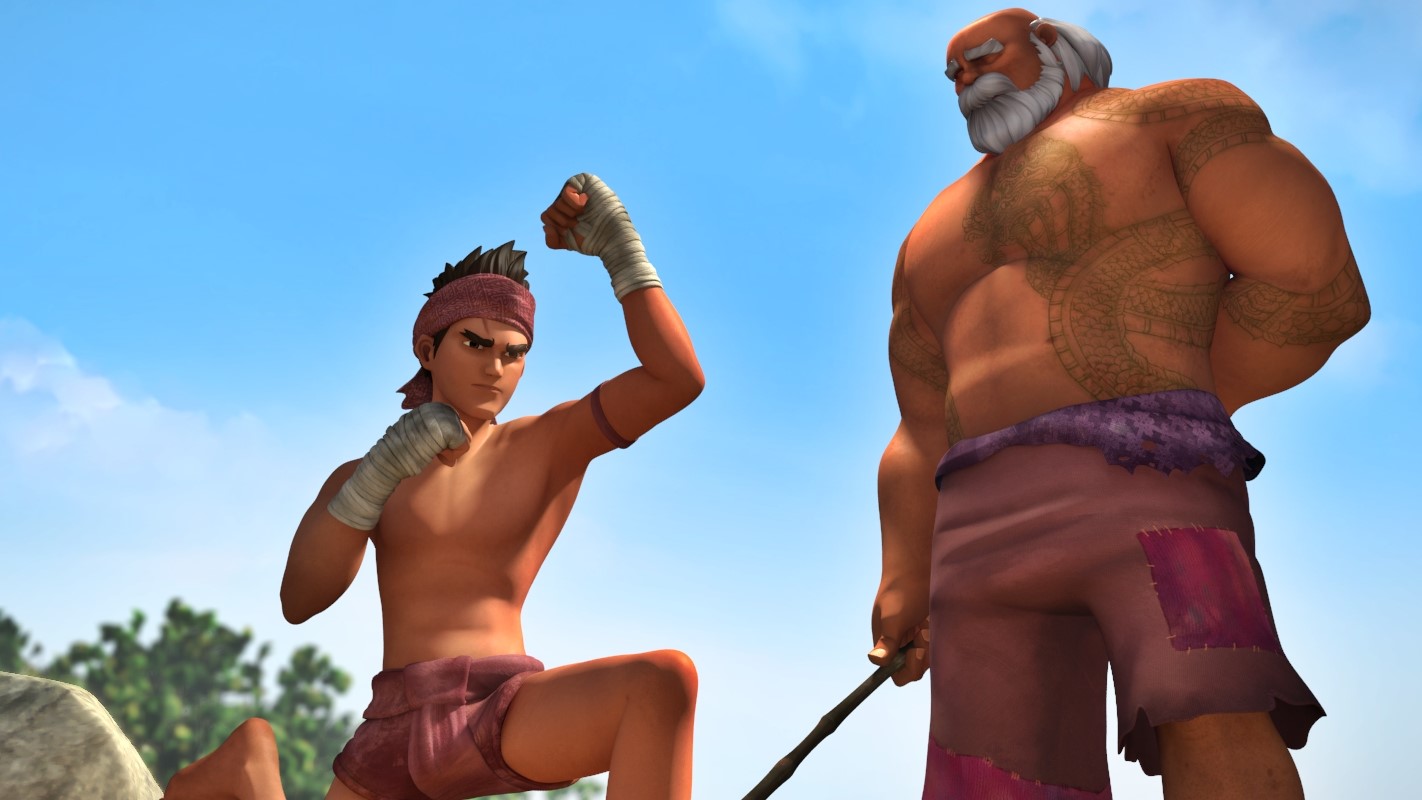 《暹羅訣:九神戰甲》描述擁有「九神戰甲」神器的泰拳少年,憑著信念將苦難王國從邪惡勢力中拯救出來的故事。(双喜電影提供)