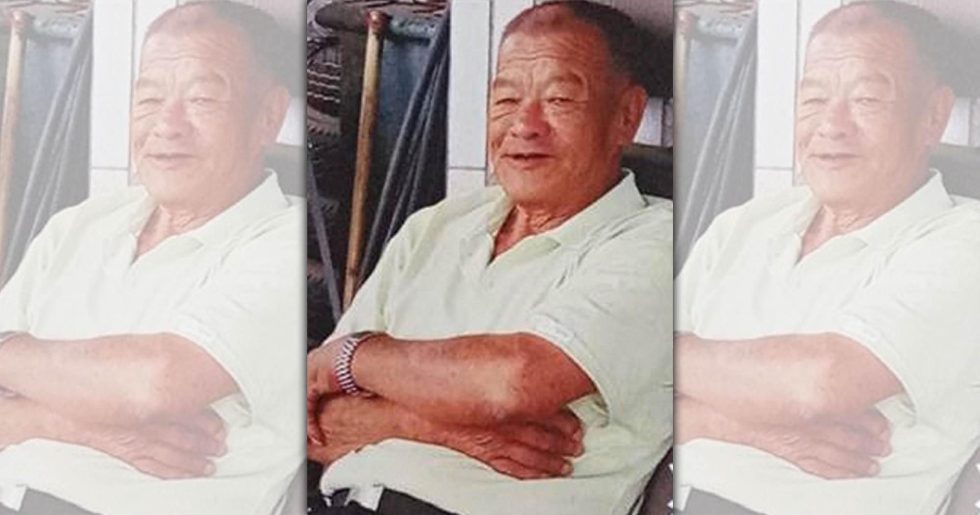 78歲老翁陳啟然在住家騎腳踏車外出失蹤8天，家屬心急如焚。（警方、家屬提供）