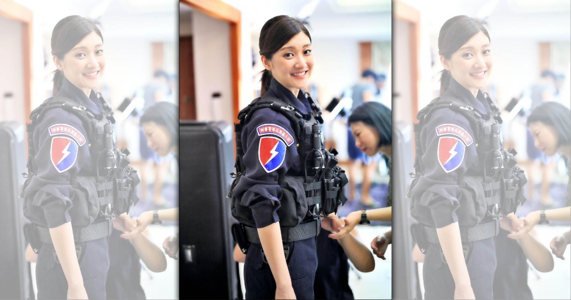 藝人林逸欣飾演現代警探,阻止詐騙集團行騙。(刑事局提供)