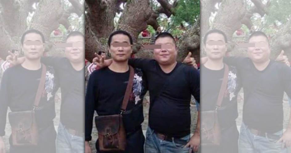 林男（右）毆打司機因而激起公憤，網友肉搜他的相關資料。（翻攝畫面）
